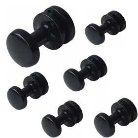 Pika Shop Appendini per Termoarredo Modello Liu' Nero 6 Pezzi