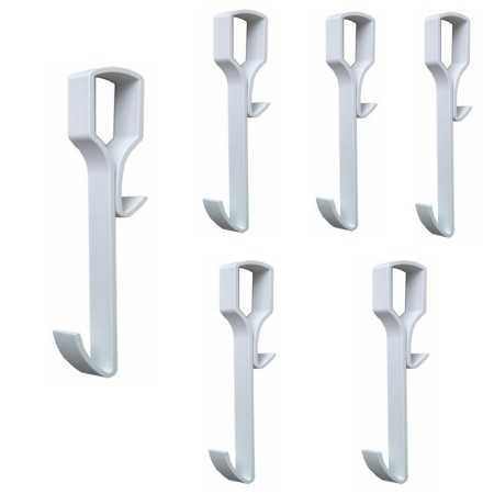 Pika Shop 6 PZ Appendino per Box Doccia Modello Boa Bianco