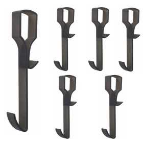 Pika Shop 6 PZ Appendino per Box Doccia Modello Boa Nero