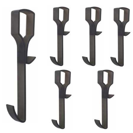 Pika Shop 6 PZ Appendino per Box Doccia Modello Boa Nero