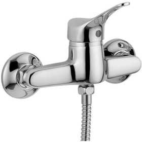 Miscelatore Monocomando Esterno Doccia Classico in Ottone Colore Cromato Bagno