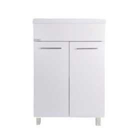 Ellemmeci Lavatoio Bianco con Doppia Anta Collezione Medusa 60x50 cm