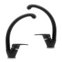 Set 2 pezzi Miscelatore Ottone Nero Lavello Cucina Oslo Erogazione Orientabile Set 2 pezzi Miscelatore Ottone Nero Lavello Cucina Oslo Erogazione Orientabile