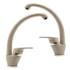 Set 2 pezzi Miscelatore Ottone Avena3 Lavello Cucina Oslo Erogazione Orientabile