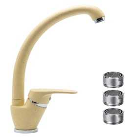 Miscelatore Ottone Avena1 Lavello Cucina Oslo Orientabile con 3 Aeratori ricambio