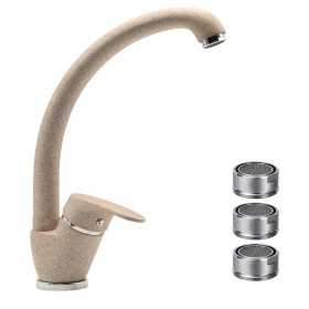 Miscelatore Ottone Avena2 Lavello Cucina Oslo Orientabile con 3 Aeratori ricambio