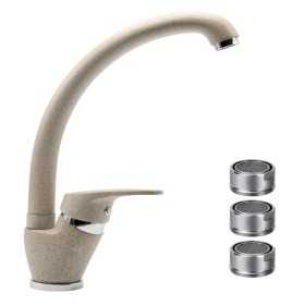 Miscelatore Ottone Avena3 Lavello Cucina Oslo Orientabile con 3 Aeratori ricambio