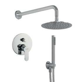 OGOMONDO Kit Doccia Tondo 2 Completo di Soffione Doccetta e Miscelatore con Deviatore Hope