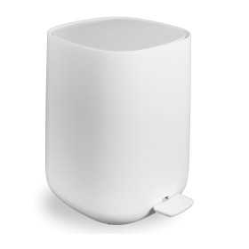 Ogomondo Cestino Gettacarta Point Bagno Bianco in ABS con Chiusura Ammortizzata