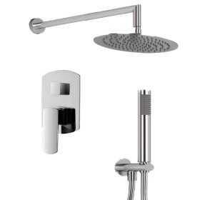 OGOMONDO Kit Doccia Oval 1 Completo di Soffione Doccetta e Miscelatore con Deviatore 005