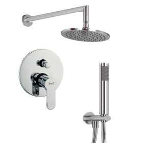 OGOMONDO Kit Doccia Oval 2 Completo di Soffione Doccetta e Miscelatore con Deviatore Hope