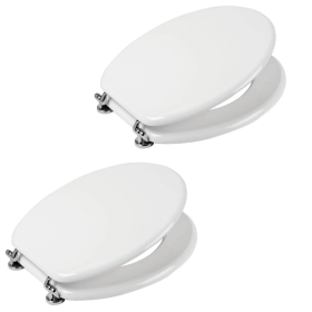 Ogomondo Sedile Wc MDF Bianco Universale Sedix Plus confezione Pezzi 2