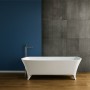 Vasca Da Bagno Free Standing Hannah Artificial Stone Bianco Opaco Matt