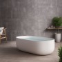 Vasca Da Bagno Free Standing Martha Artificial Stone Bianco Opaco Matt