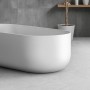 Vasca Da Bagno Free Standing Martha Artificial Stone Bianco Opaco Matt