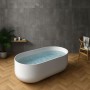 Vasca Da Bagno Free Standing Martha Artificial Stone Bianco Opaco Matt