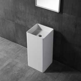 Lavabo Free Standing Magnus Artificial Stone Bianco Opaco Matt