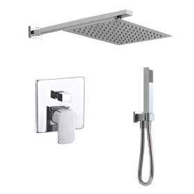 OGOMONDO Kit Doccia Rettangular 2 Completo di Soffione Doccetta e Miscelatore con Deviatore Francia