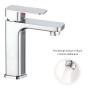 Miscelatore Rubinetto Lavabo Appoggio Bocca Alta Francia Cromato Bagno Casa Ogomondo