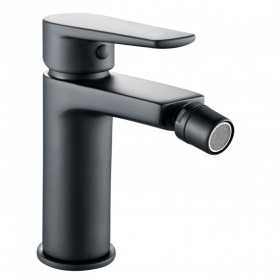 Miscelatore Rubinetto Africa per Bidet in Ottone Colore Nero Opaco con Piletta