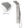 Colonna Doccia Step Acciaio Inox 3 Getti Idro Lombari e Cascata H120xL20