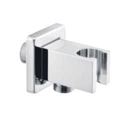 Ogomondo Presa Acqua Quadrata In Ottone Cromato con Attacco Doccetta