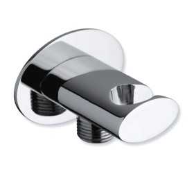 Ogomondo Presa Acqua Ovale In Ottone Cromato con Attacco Doccetta