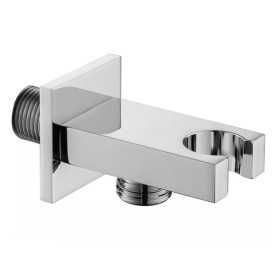 Ogomondo Presa Acqua Rettangolare In Ottone Cromato con Attacco Doccetta