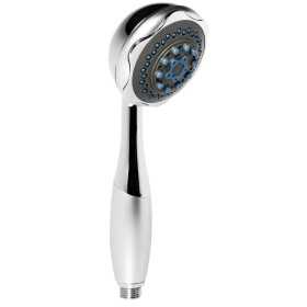 Doccetta Soffione Vasca Doccia 5 Funzioni Multigetto Anticalcare Abs Cromo Satinato