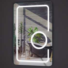 Ogomondo Specchio da Bagno 063 con Led interno L60xH90