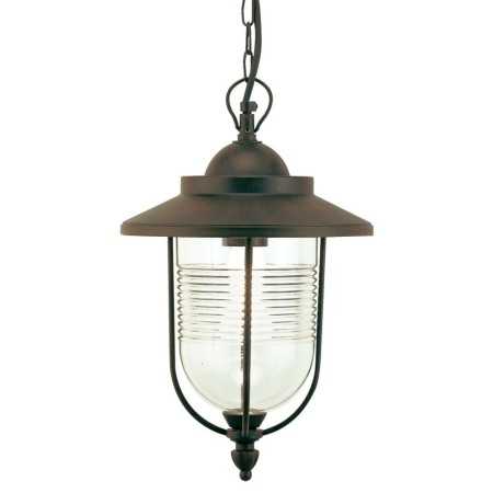 Lampada Sospensione da Esterno Modello Porto Color Ruggine cm 34