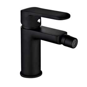 Miscelatore Rubinetto Puma per Bidet in Ottone Colore Nero Opaco con Piletta