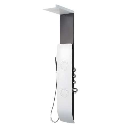 Colonna Doccia TEC Alluminio Bianco Nero Getti Idro Arredamento H150xL22