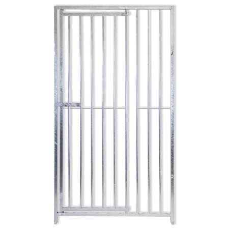 Cancello di Recinzione Tubolare Zincato a Caldo da 1xh1,80 Metri