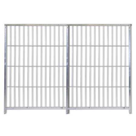 Pannello di Recinzione per Cuccioli Zincato a Caldo da 200xh120 Cm