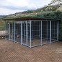 2 Box per Cani da Esterno Coperto con Zincatura a Caldo Ciascuno da 300x200x Altezza 180 Cm