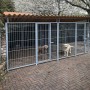 2 Box per Cani da Esterno Coperto con Zincatura a Caldo Ciascuno da 300x200x Altezza 180 Cm
