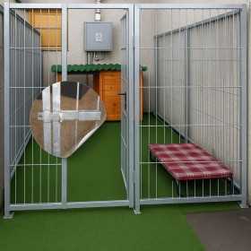 Box per Cani in Rete da Esterno con Zincatura Elettrolitica da 400x200x Altezza 180 Cm