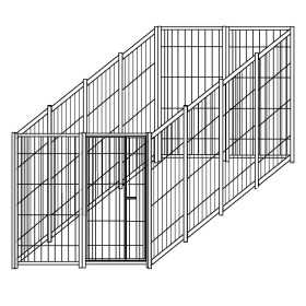 Recinzione in Rete da Esterno con Zincatura a Caldo da 400x200x Altezza 180 Cm