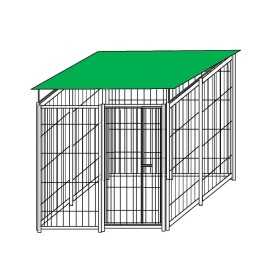 Recinzione da Esterno con Copertura Zincatura a Caldo da 200x200x Altezza 180 Cm