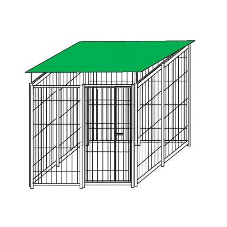 Recinzione da Esterno con Copertura Zincatura a Caldo da 200x200x Altezza 180 Cm