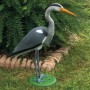 Airone Decorazione in Resina per Laghetti e Giardini Altezza 75 Cm