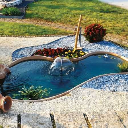 Laghetto da Giardino in Vetroresina Modello Laguna cm 350x220xh 60