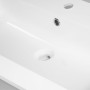 Lavabo Da Incasso In Mineral Marmo Bianco Rettangolare 91X46 Cm per Mobile Bagno