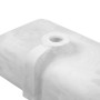 Lavabo Da Incasso In Mineral Marmo Bianco Rettangolare 91X46 Cm per Mobile Bagno