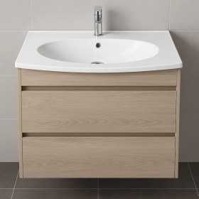 Lavabo ad incasso in mineral marmo cm 91x51 cm curvo per mobile bagno