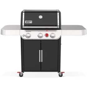 Weber Barbecue a Gas GPL Genesis E-325S Acciaio Nero con Ruote Girevoli