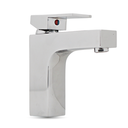 Miscelatore Rubinetto Lavabo da Bagno Erogazione con Aeratore Modello Spazio