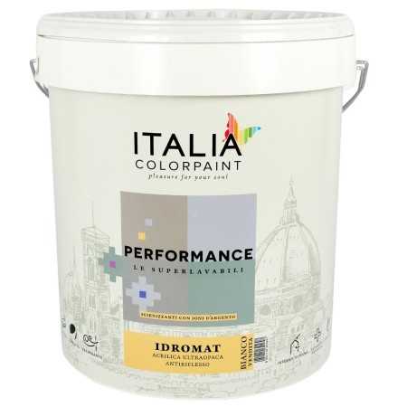 Idromat Idropittura Acrilica Opaca Superlavabile Performance Ioni di Argento