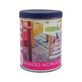 Ecolux Smalto Ecologico Satinato Acrilico ad Acqua Inodore per Interno ed Esterno